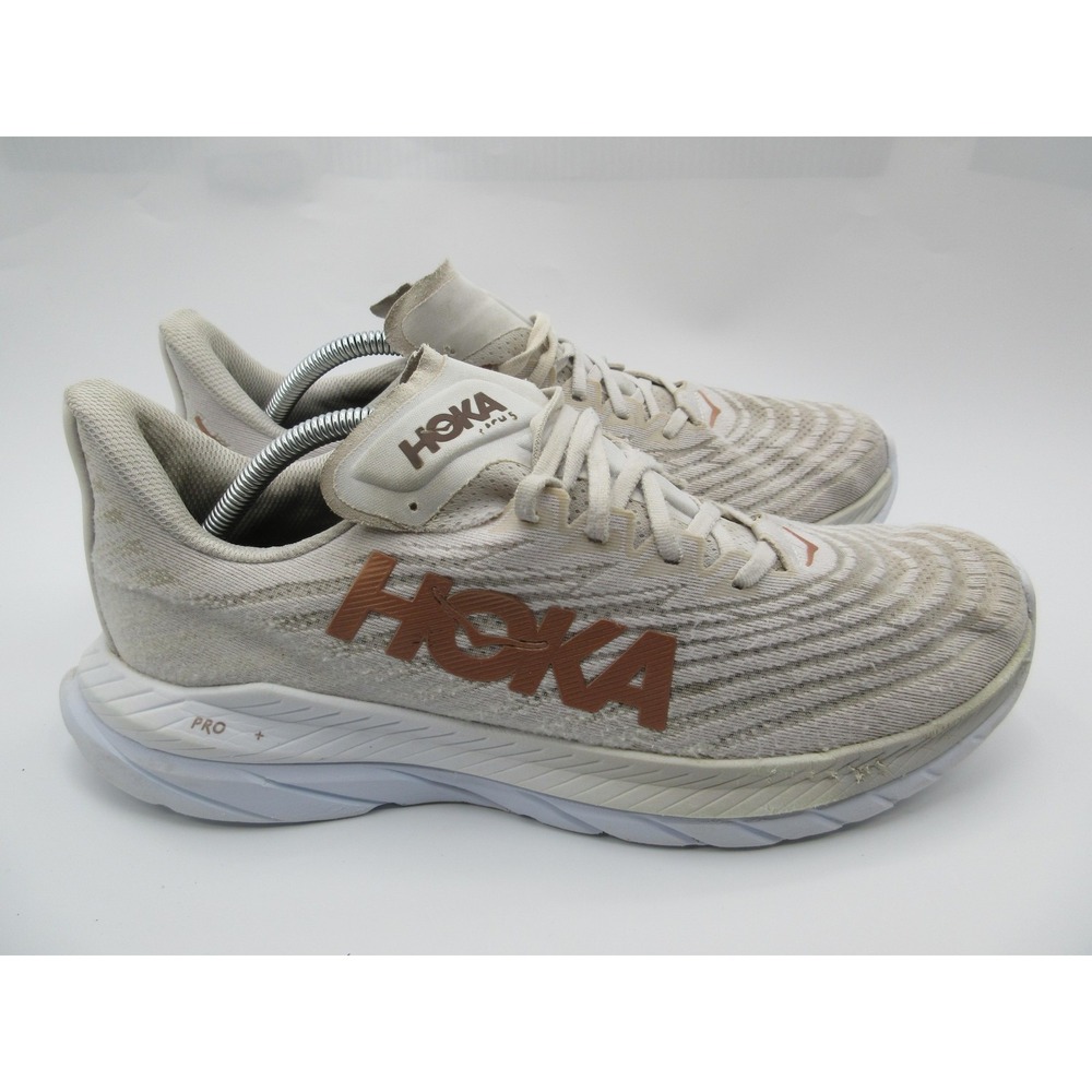 Hoka One One Mach 5 Running Shoes Mens Size 12.5 Beige Road 1127893 WCPP
